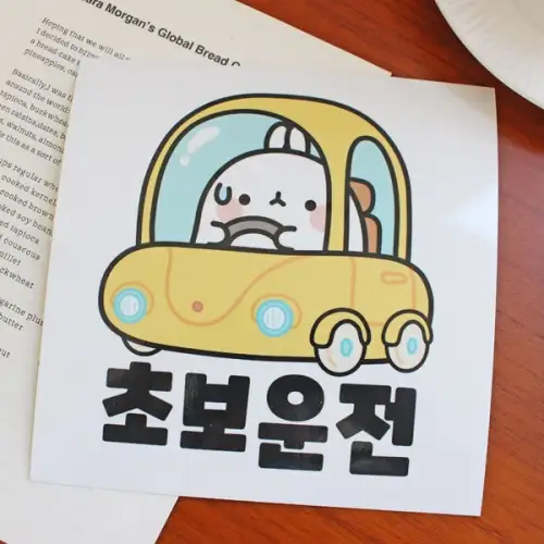 Molang Waterproof Big Sticker: Rainbow — 4