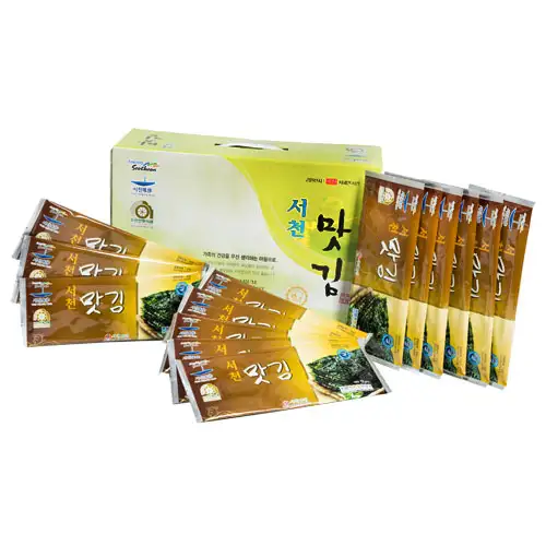 Seocheon Taste Seaweed Half-Sheet Seaweed #2 [50 Packs]