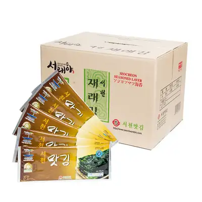 Seochen Flavor Seaweed Half-Sheet Seaweed No. 3 [90 packs]