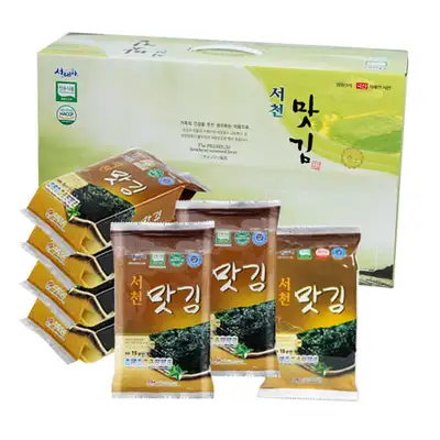 Seocheon Taste Seaweed No. 10 [20 Packs of Table Seaweed]