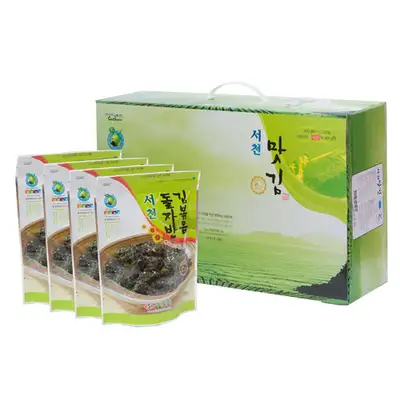 Seocheon Maskim Roasted Stone-Ground Seaweed Snack No. 2 [60g x 20 Packages]