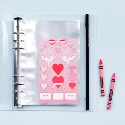 Deco Pocket A5 6-Ring Binder Refill [Single-Sided] - Sticker