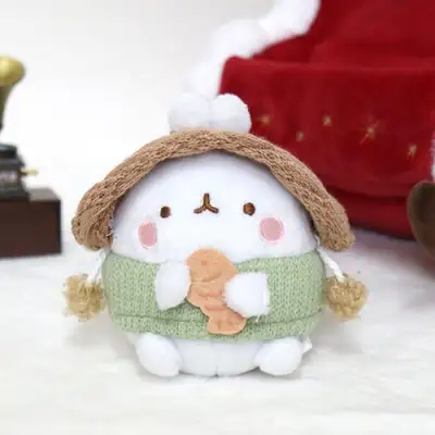 Molang Winter Season Taiyaki Molang Figure 7cm