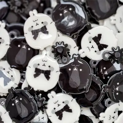 Molang Soft Keyring: Classic Black