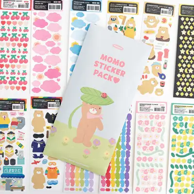 Momo Pop Deco Momo Sticker 10 Types Random Pack