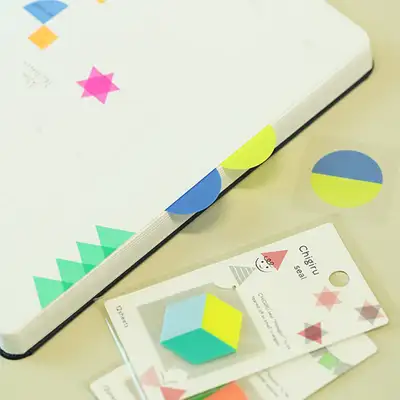 Momopop Peelable Semi-Transparent Film Chigiru Seal Diary Decoration Sticker (12sheets)