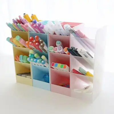 Momopop Desk Stand Pen Holder Pencil Organizer 4-Piece Set