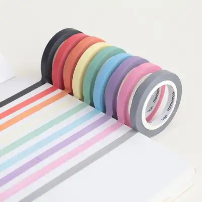 Momotape Slim Solid Color Masking Tape