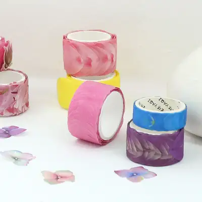 Peel-Off Flower Petal Masking Tape - Forget-Me-Not