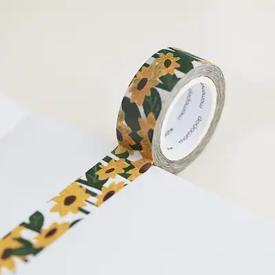 Momomate Jeju Sunflower Field Masking Tape
