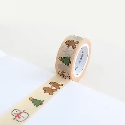 Momomate Christmas Pixel Masking Tape