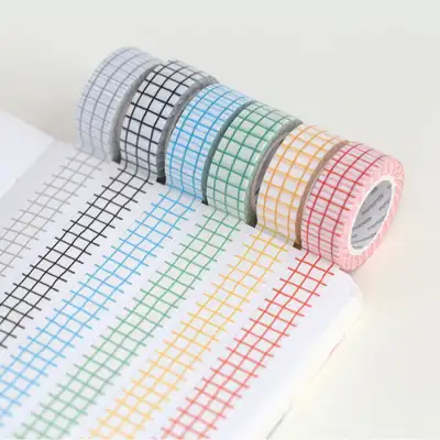 Momomate Crayon Check Masking Tape