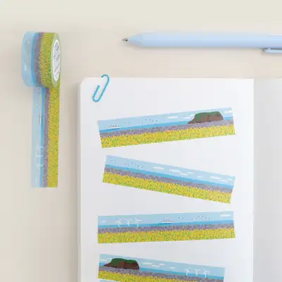 Momomate Jeju Seongsan Canola Flower Festival Masking Tape