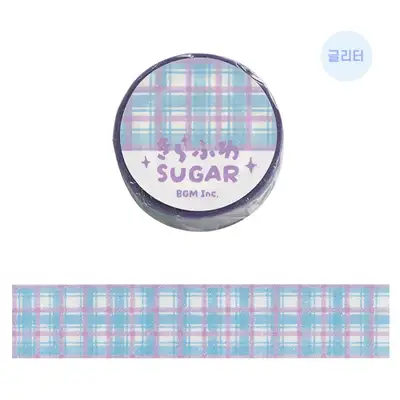 BGM Sugar Check Masking Tape Blueberry BM-KD001