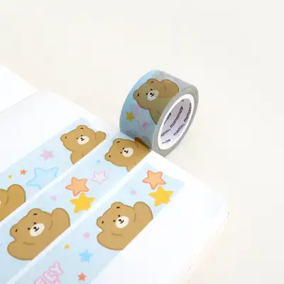 Momomate Lovely Bear Star Masking Tape