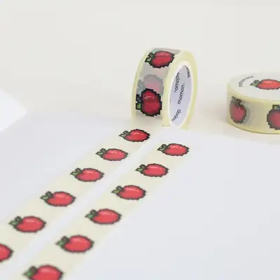 Momomate Pixel Apple Masking Tape