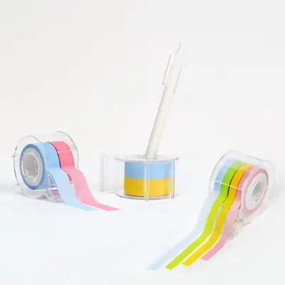Momo Pop Film Memo Roll Adhesive Sticky Notes Tape Semi-Transparent (8 Types)