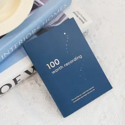 O-CHECK 100 月誌錄音樂感謝感情日記周表類記本