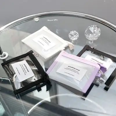 O-CHECK Daily Clear Card Wallet Something Usual Coin Purse Card Holder