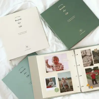 O-CHECK Large Binder Photo Album Pocket and Adhesive Type