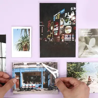 O-CHECK Self-Adhesive OPP Photo Pocket (Adhesive Type) Photocard Mini Polaroid