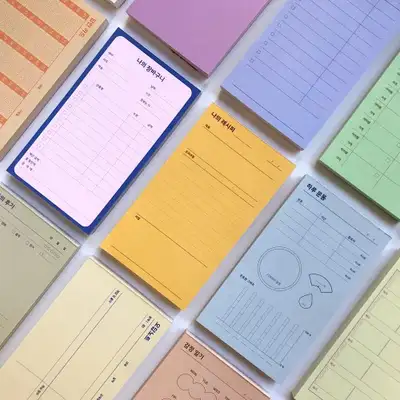 O-Check Small Records Memo Pad Functional 7-Type Set