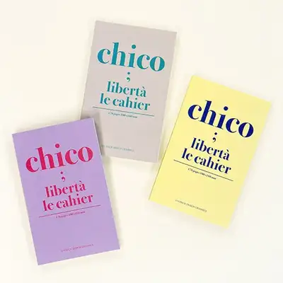 O-CHECK Chico Liberta Mini Notebook (Pocket Notepad Half-Half Grid Plain)