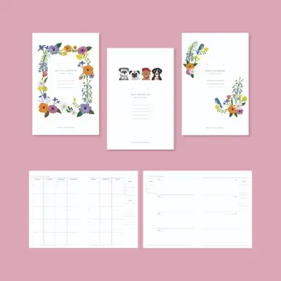 O-CHECK A5 Weekly 6-Ring Diary Refill Pages