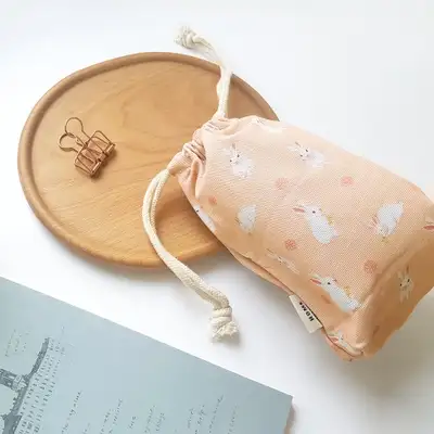 O-CHECK 束口收纳包(M) 兔子 STRING POUCH(M) RABBIT