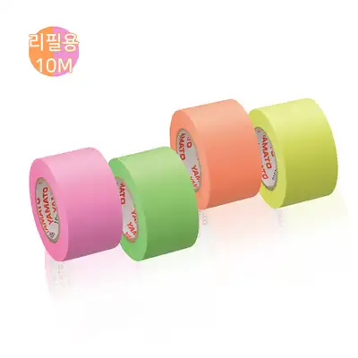 (Refill) MomoPop Memo Roll Adhesive Sticky Notes 25mm×2 Colors Set 5 Types