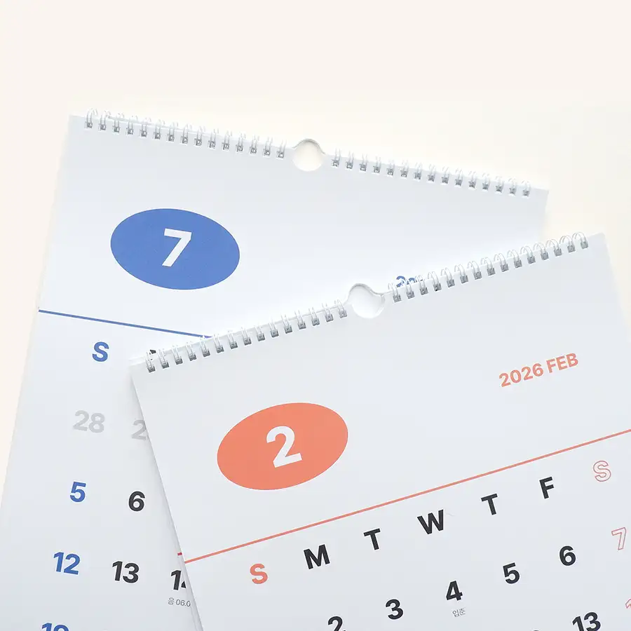 2026 Momopop Simple Wall-Mounted Calendar 2026 Monthly Calendar A3 — 6