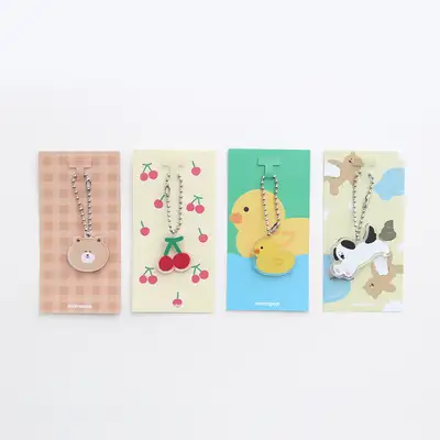 Momo Pop Illustration Mini Acrylic Keyring