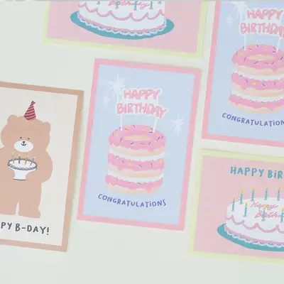 Momo Pop Momo Card Birthday Postcard