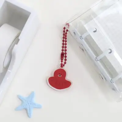 Momopop Jeju Stone Octopus Mini Acrylic Keyring