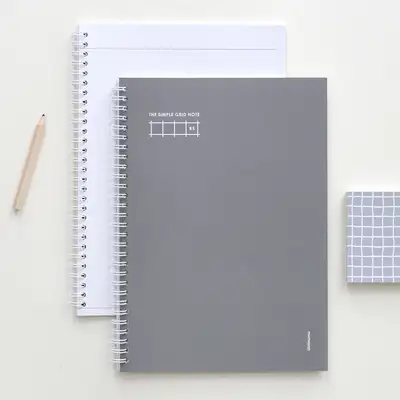 The Simple Spring Grid Dot Notebook B5