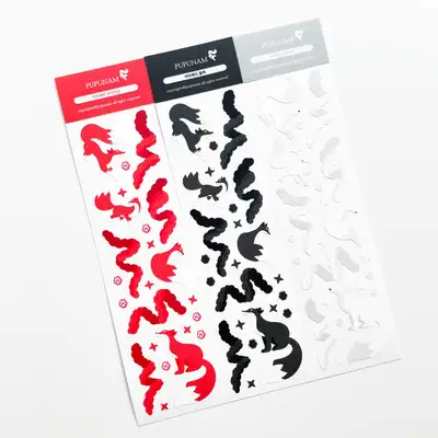 Poo Poo Nam | Fox Fetish Seal Sticker 3-Type Set