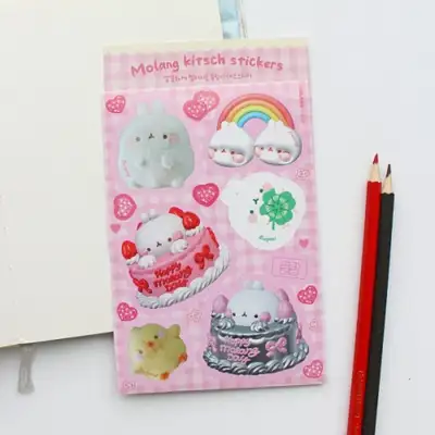 モーランク&ピウピウ ふわふわシールステッカー