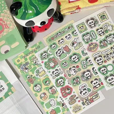 Yungu | Lucky Panda Sticker (4 types) - Real Panda / Fake Panda / Super Lucky / Buy Dumplings
