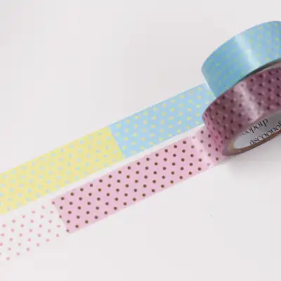 Earth Scoop of P | Quatro Dot Masking Tape (Pink / Blue)