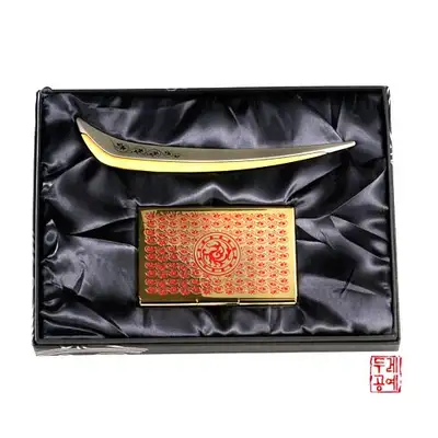 唐草文紙刀セット [ゴールド]