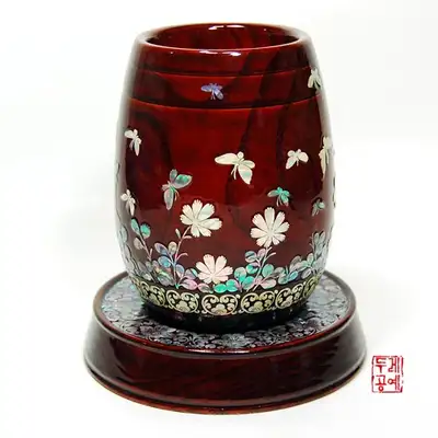 鉛筆立て(初蟲圖)