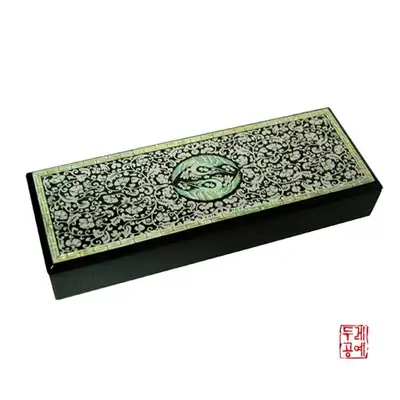 唐草双鶴筆函