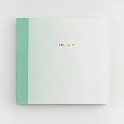 O-CHECK 牛皮纸轻质无线自由记事本 FREE NOTE 渐变绿(S)