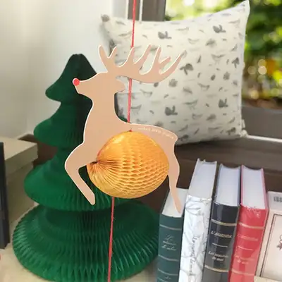 O-CHECK圣诞卡 CHRISTMAS CARD RUDOLPH 鲁道夫麋鹿