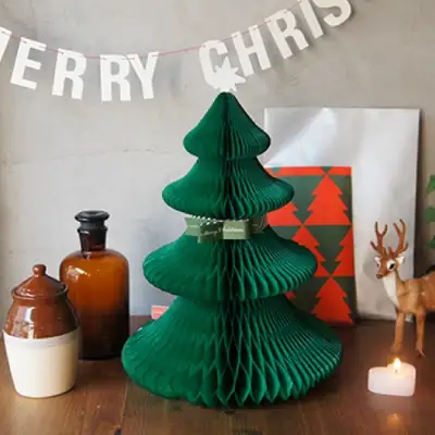 O-CHECK スタンディングハニカムクリスマスツリー装飾 XL