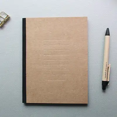 オーチェック フリーノート ウィークリー FREE NOTE WEEKLY brown（型押し）