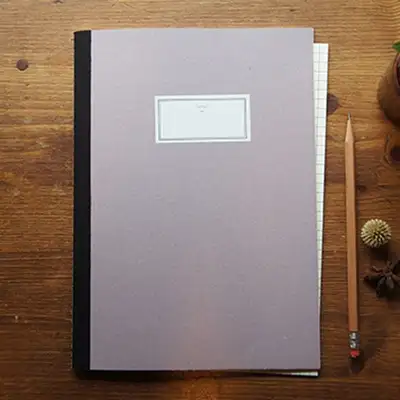 O-CHECK Stitch Notebook L Pink (Wireless Binding)