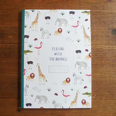 O-CHECK Kids Line Note Animal (Lined)