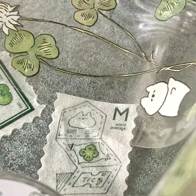 Nyang Nyang Beam | Stamp Masking Tape - Clover