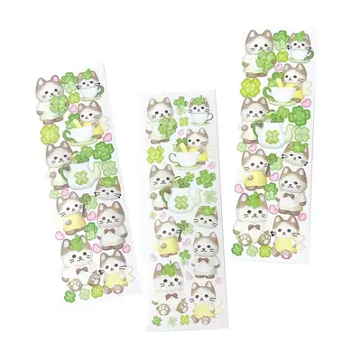 Moitoyi | Clover Kitty Seal Sticker